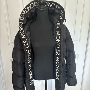 Moncler Black Puffer Coat | Down-Filled Luxe Winter Jacket